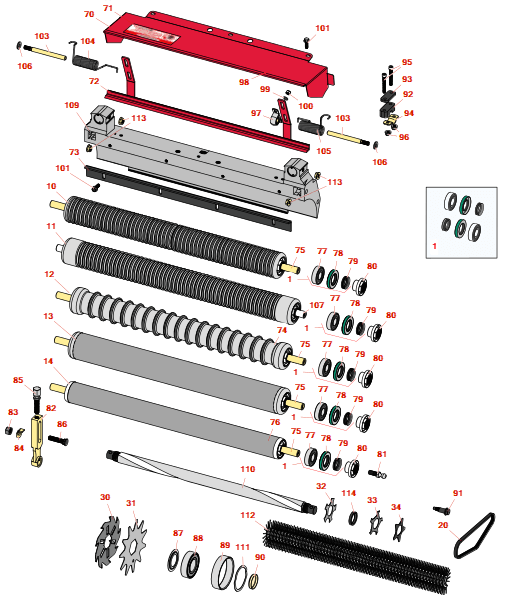 Toro Greensmaster 3120 dethatching unit - model 04479