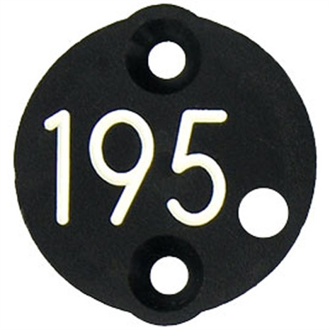 Sprinkler cap yardage marker - 3 numbers