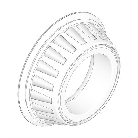 Tapered bearing cone - w/seal