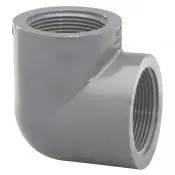 Knie 90°, 2x Innengewinde - PVC-Druckfitting dickwandig