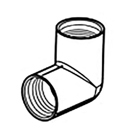3/4 pvc 90 ell turf swivel joint (fat x fat)
