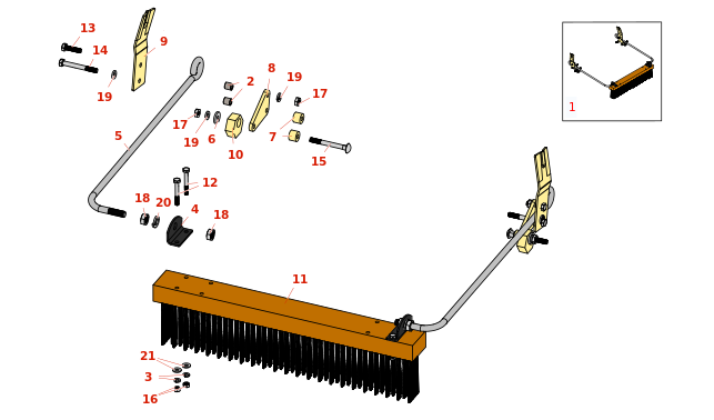 Jacobsen Greens King 422 Brush Kit