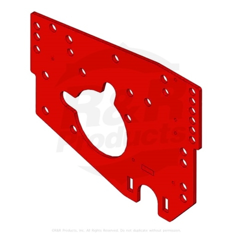 Plate - side reel rh