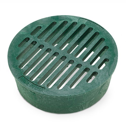 Rain bird 6 in round flat grate - green