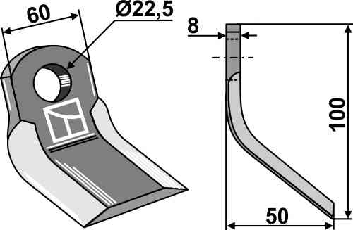 RDM Parts Y-klinge egnet til Tortella 2987010