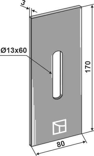 Abstreiferblech für packerwalzen 51-r101