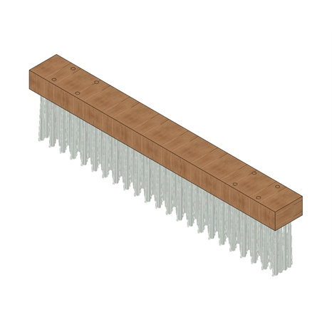 Brush - 18/22 in nylon push Brush - 18/22 in nylon push
