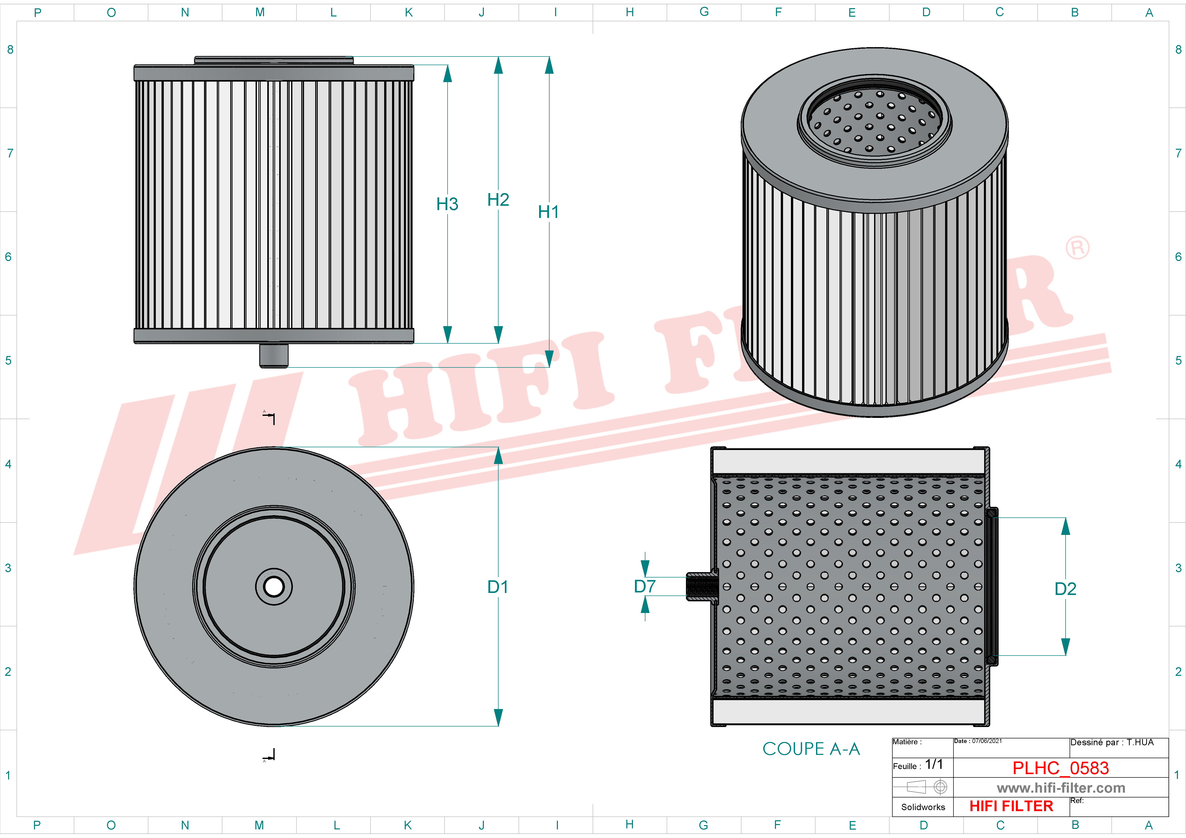 Hydraulic filter passend voor xcmg wux-250x80-j