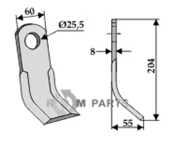 RDM Parts Y-kniv