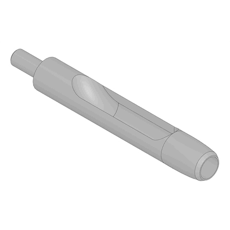 Alloy machined side-eject tine - .375mt x 5.500l x .625od