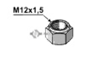 Self-locking nut M12x1,5