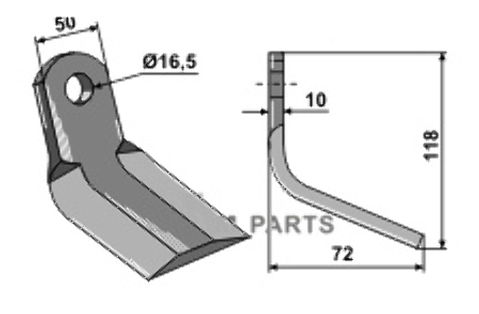 RDM Parts Y-mes passend voor Müthing MU000557