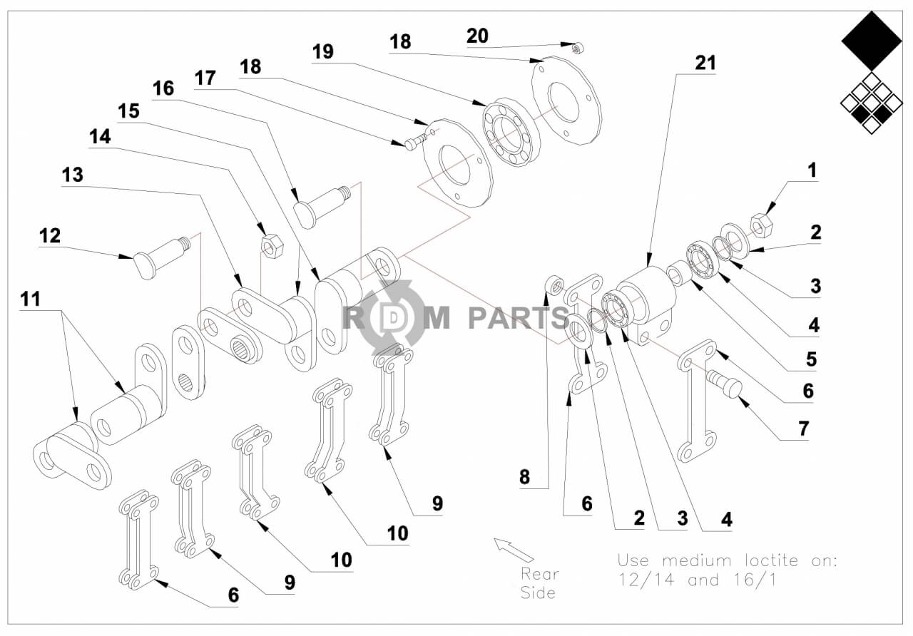 Replacement parts for VD7212 Krukas