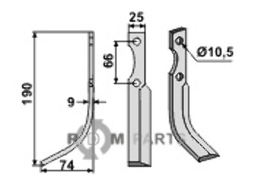 Blade, left model fitting for Ferrari 0305064114