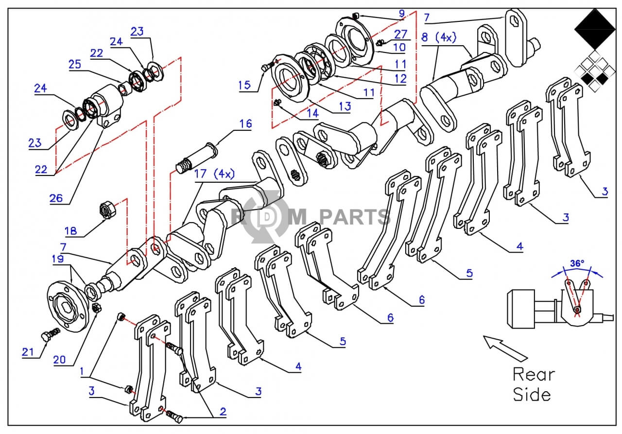 Replacement parts for VD7626 Krukas