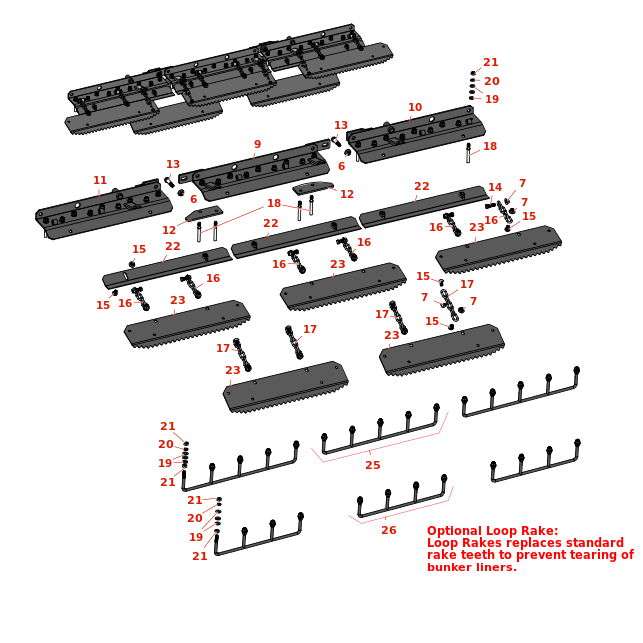 Toro Sand Pro 5020 Tooth Rake - Model 08751 Toro Sand Pro 5020 Tooth Rake - Model 08751