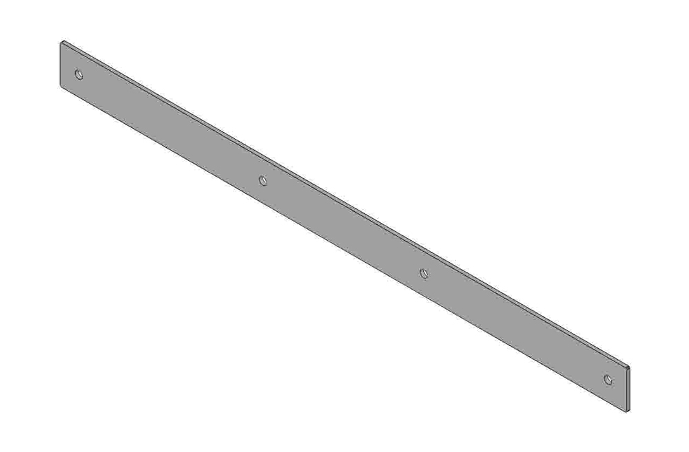 Scraper blade - solid roller