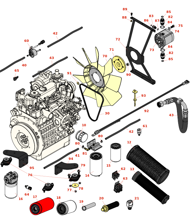 Toro Groundsmaster 4700-D Engine