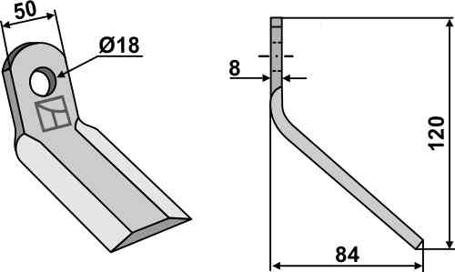 RDM Parts Y-mes passend voor Dragone 101.02.653