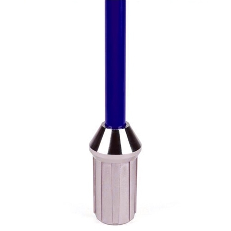 Flagsticks with bottom stripe 1/2" x 7' - set/9 white with blue