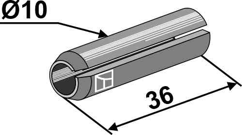 Clamping pin - Ø10x36 51-1054