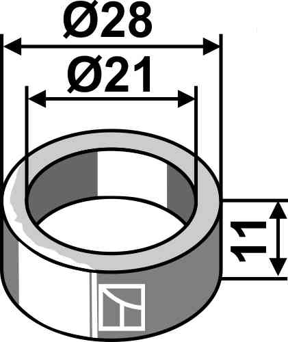 Buchse Ø28x11xØ21 63-sau-10