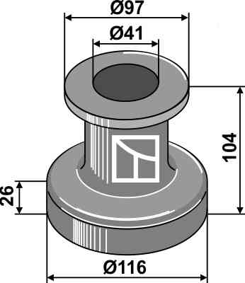 Long dust cap fitting for Frost 05040.110.04