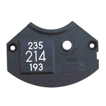 Sprinkler cap yardage marker - 3 numbers