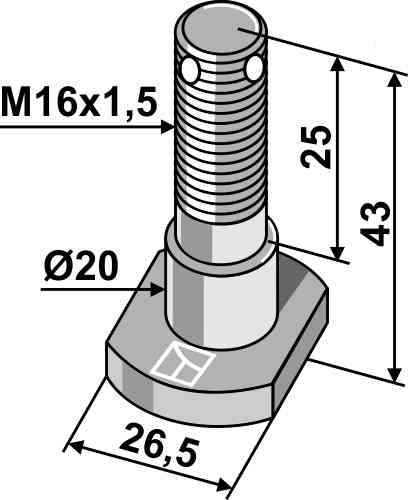 Messerschraube - 12.9 63-hum-94-1