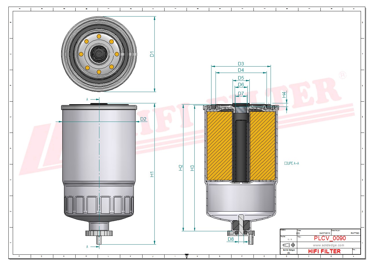 Fuel filter passend voor mann wk 845/9