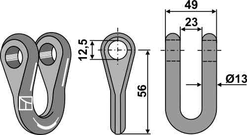 Schäkel 63-sma-74 Schäkel 63-sma-74