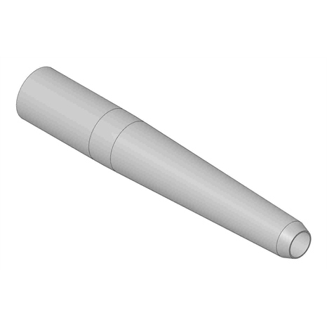 Alloy hollow tine - .750mt x 4.750l x .515od