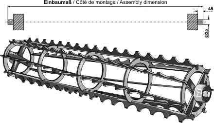 Kruimelrol - 1070mm