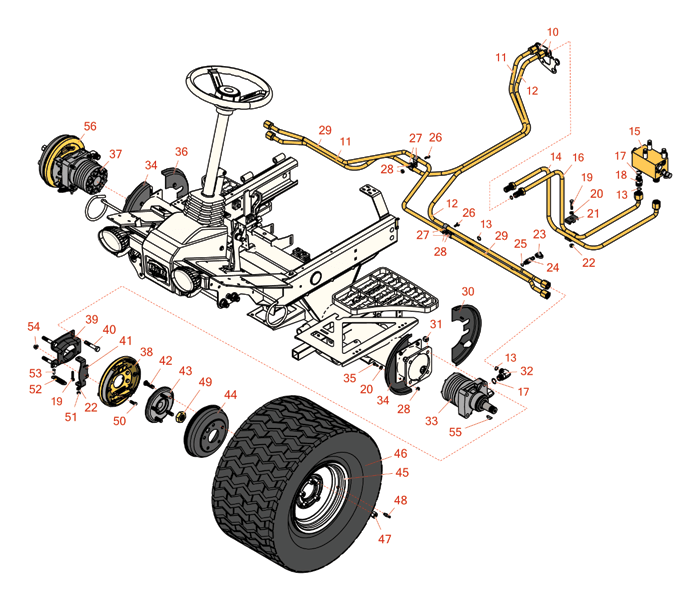 For wheel motors and brakes suitable for your Toro Groundsmaster 4300-D