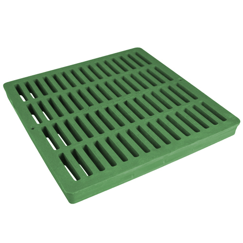 Square grate - 12" green