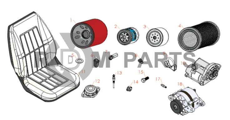 Replacement parts for Jacobsen AR-5 Traction Unit