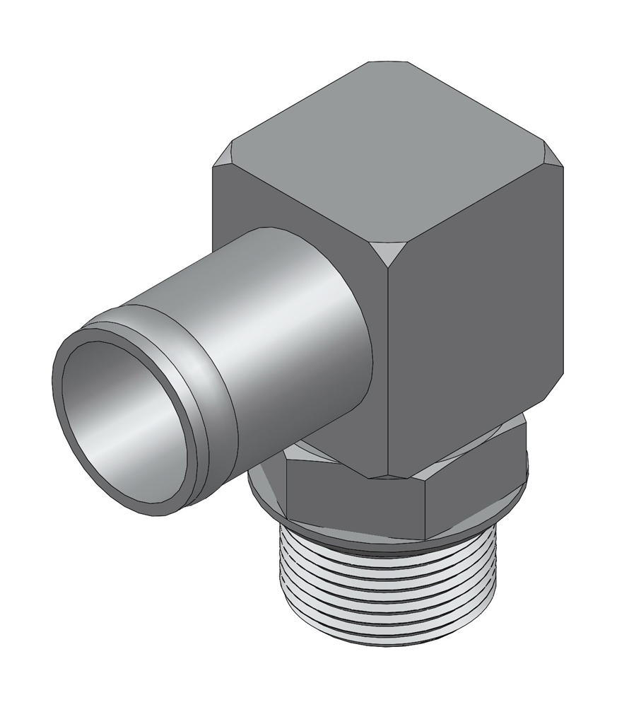 Hydraulic fitting - 90 deg