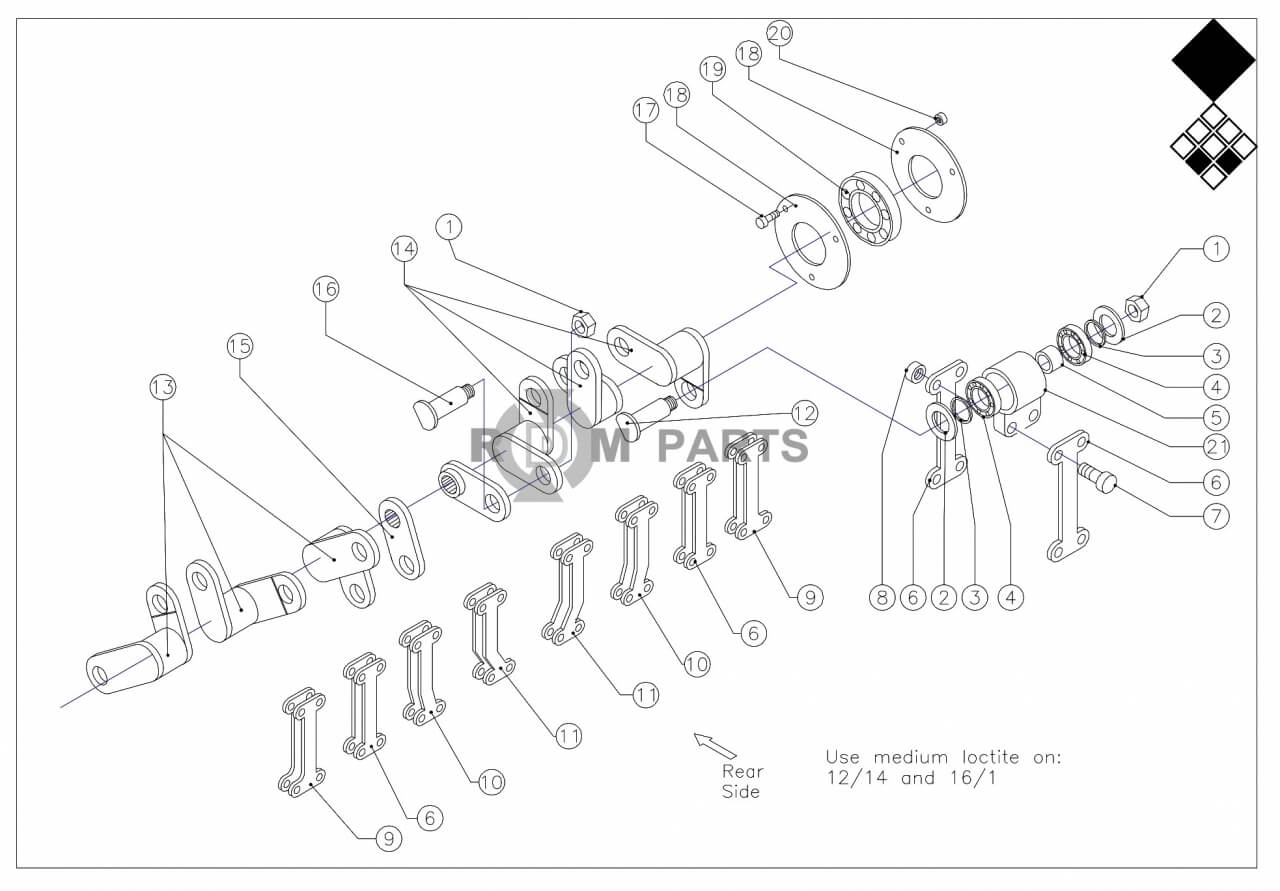 Replacement parts for VD7215 Krukas