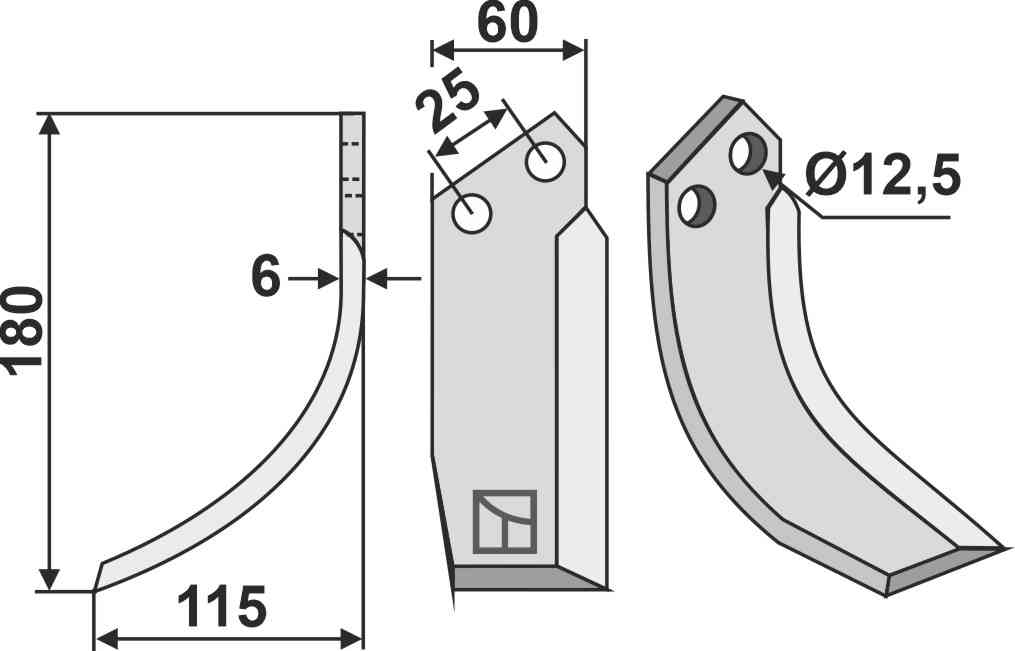 Blade, left model fitting for Ferrari MC 60/68