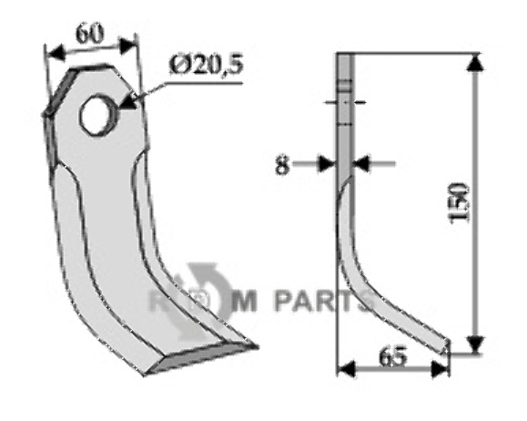 RDM Parts Y-Messer