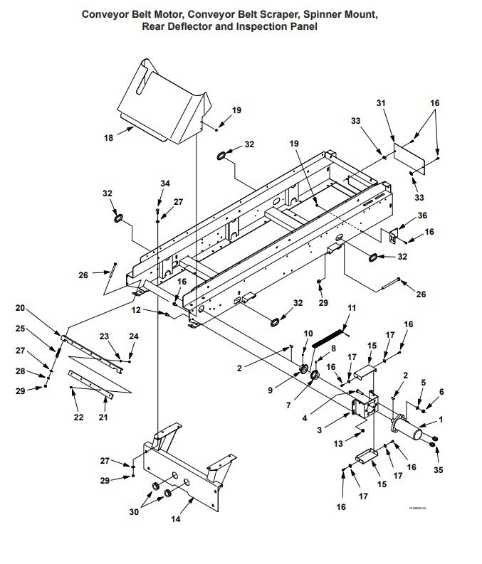 TURFCO Widespin 1550  Transportband, schraper, Spinner Mount