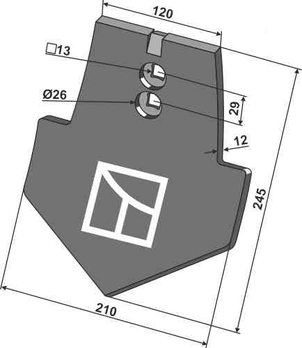 Point fitting for Väderstad 172326