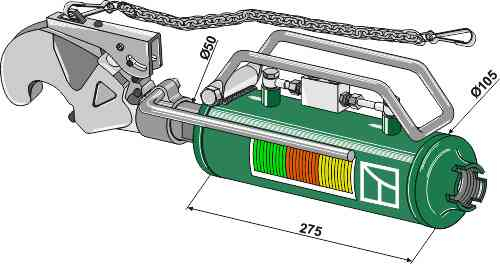 Hydraulische topstang-body cat. III