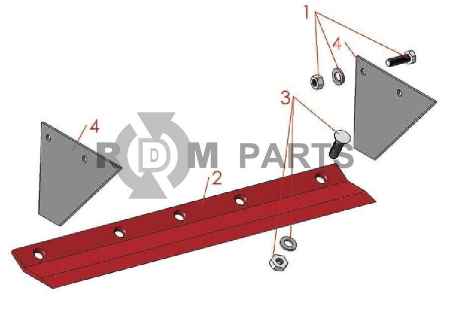 Replacement parts for Brouwer Sod Harvester 3 Piece Blade