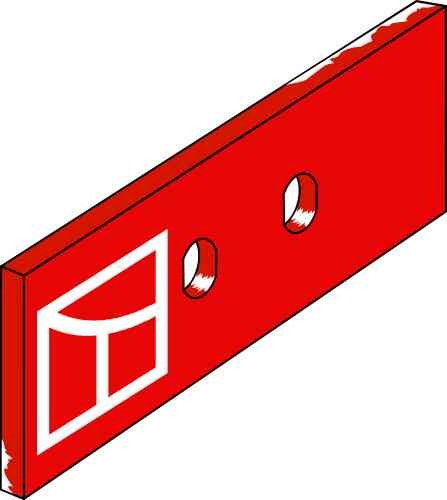 Landside protector fitting for Kverneland KK063600A