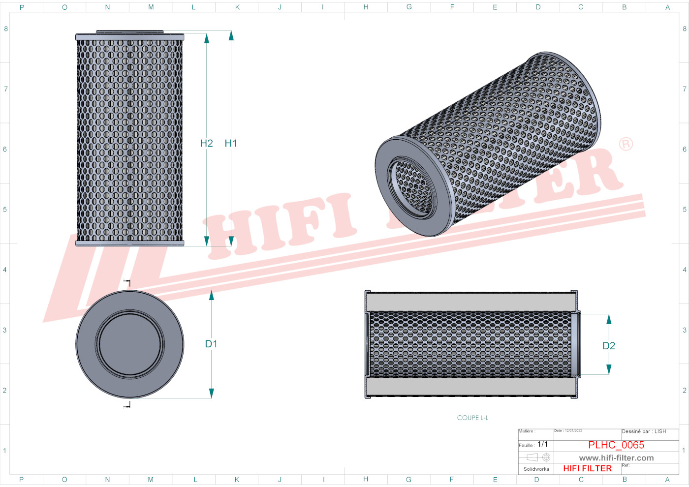 Hydraulic filter passend voor claas 0008386710