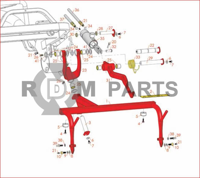 Replacement Parts For Toro 3050 Traction Unit Left Hand Pull Frame