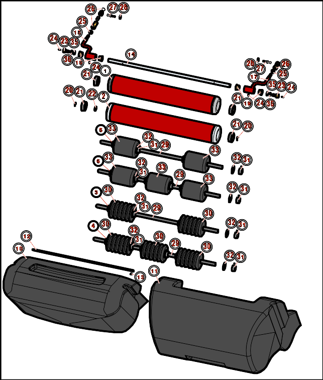 Toro Greensmaster 3100 Pull Frame Roller Basket