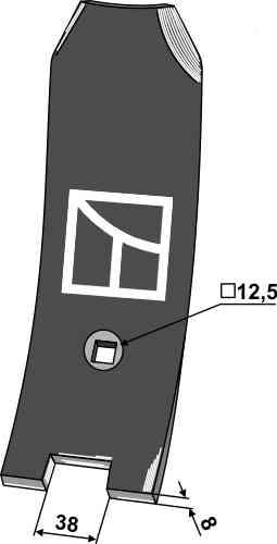 Centre guideboard 80mm