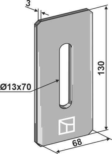 Abstreiferblech für packerwalzen 51-f101